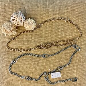 Michael Kors Chain Belts Bundle, L/XL NWT